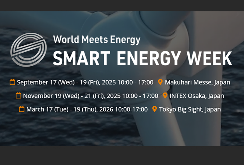 SMART ENERGY WEEK 2025 em Makuhari Messe, Japão de 17 a 19 de setembro de 2025