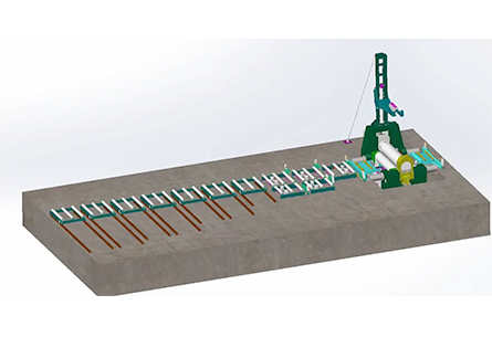 Solução de rolamento de placas para fabricação de torres de energia eólica nos Emirados Árabes Unidos